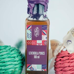 Mini levendula puncs kis üvegcsében