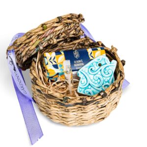 Mini ajándékcsomag fonott dobozban_citromfű-rozmaring