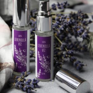 Levendulavíz mini parfümös üvegcsében- extra csomagolás