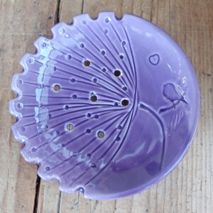 Szappantartó kör- pitypangos- lila