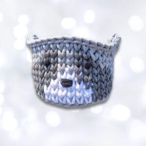 Mosómaci horgolt kosár