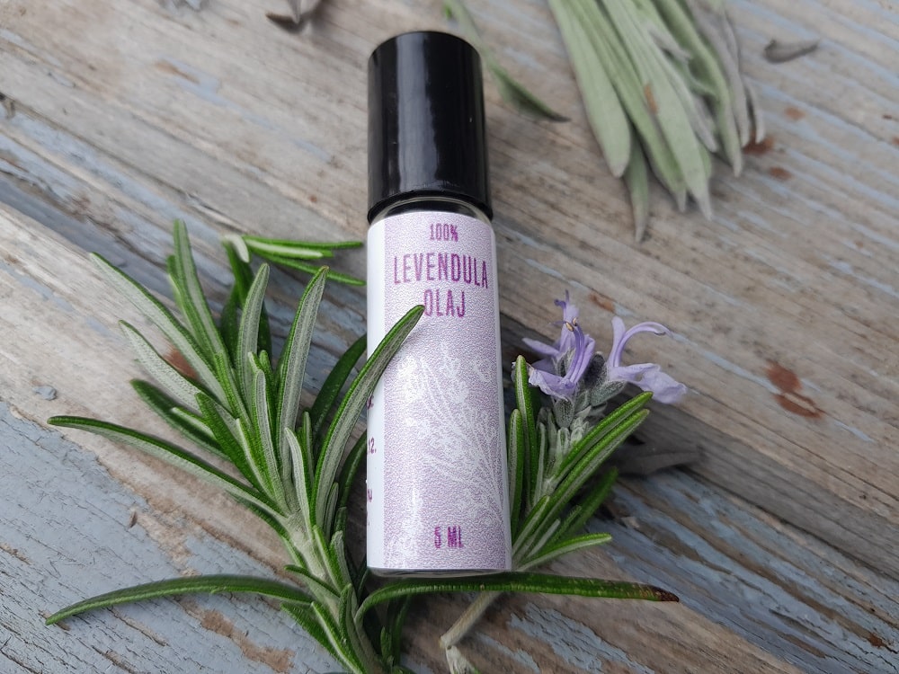 Levendulaolaj golyós üvegcsében papírfonott tokban - Image 2